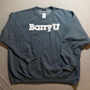 MV Sport Barry U Crewneck Sweatshirt Pullover College Charcoal Mens XXL‎ Gray.